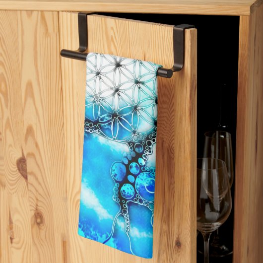 花 – 色鮮やかな方法2 キッチンタオル (三つ折り)