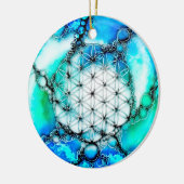 花 – 色鮮やかな方法2 セラミックオーナメント (左)
