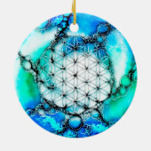 花 – 色鮮やかな方法2 セラミックオーナメント (裏面)