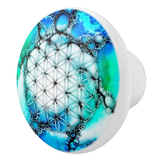 花 – 色鮮やかな方法2 セラミックノブ (右)