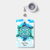 花 – 色鮮やかな方法3 バッジ (Front with Retractable)