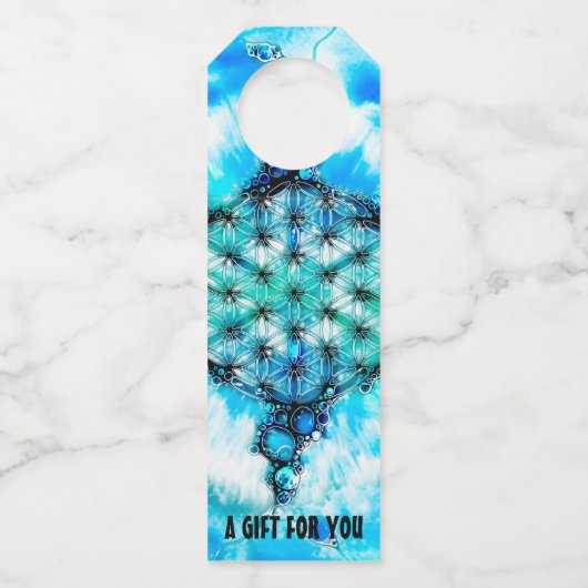 花 – 色鮮やかな方法3 ボトルネックタグ (正面)