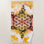花 – 色鮮やかな方法4 ビーチタオル (正面)
