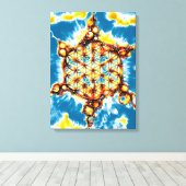 花 – 色鮮やかな方法5 キャンバスプリント (インサイチュ (ウッドフロア))