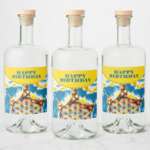 花 – 色鮮やかな方法5 リキュールボトルラベル (ボトル)