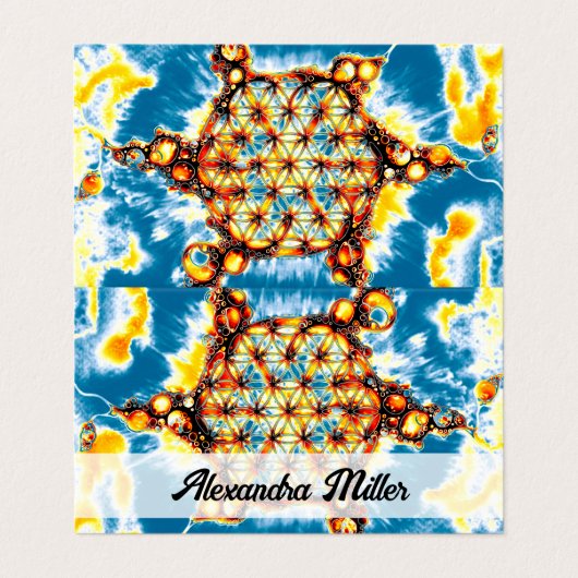 花 – 色鮮やかな方法5 名刺 (外部フラット)