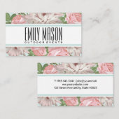 花 | 花屋の背景 名刺 (正面/裏面)