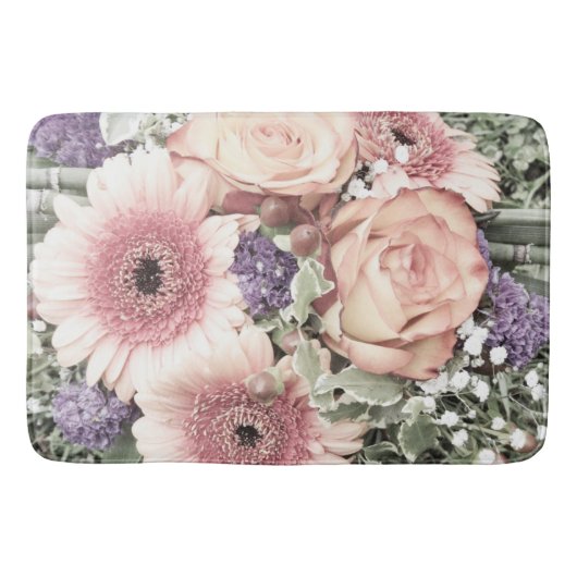 花，花束，フローラ，美しい，飾り バスマット (正面)