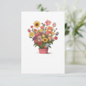 花、花束、植木鉢 サンキューカード (スタンド正面)