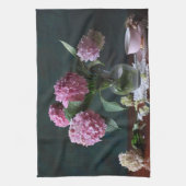 花 |花瓶のアジサイ キッチンタオル (縦)