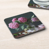 花 |花瓶のアジサイ コースター (左側)