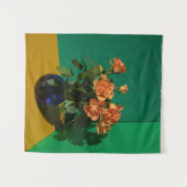 花 |花瓶のバラ タペストリー (正面(横))