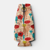 花、花瓶、ボトル模様 ボトルクーラー (裏面)