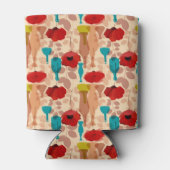 花、花瓶、ボトル模様 缶クーラー (裏面)