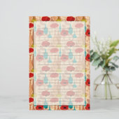 花、花瓶、ボトル 便箋 (スタンド正面)