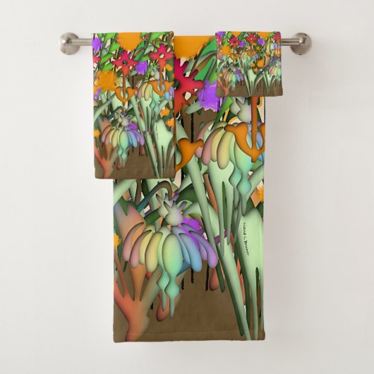 花 花 花 緑 バスタオルセット (インサイチュ)