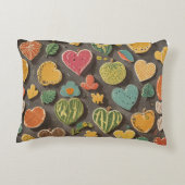 花、落下離れする、快適、深い睡眠、 アクセントクッション (裏面)