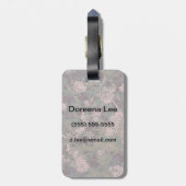 花、葉およびカムフラージュ ラゲッジタグ (裏面縦)