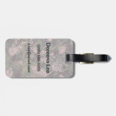 花、葉およびカムフラージュ ラゲッジタグ (裏面横)