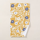 花,葉つる植物,抽象芸術,色,白 バスタオルセット (ハンドタオル)