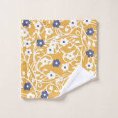 花,葉つる植物,抽象芸術,色,白 バスタオルセット (ウォッシュタオル)