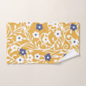 花,葉つる植物,抽象芸術,色,白 バスタオルセット (ハンドタオル)