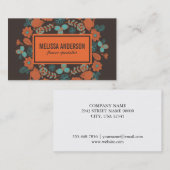 花 |説明 名刺 (正面/裏面)