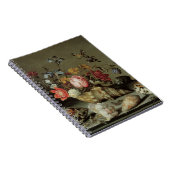 花、貝殻、昆虫の静物 バルタザール・ヴァン・デル・アスト ノートブック (右側)