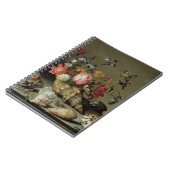 花、貝殻、昆虫の静物 バルタザール・ヴァン・デル・アスト ノートブック (左側)