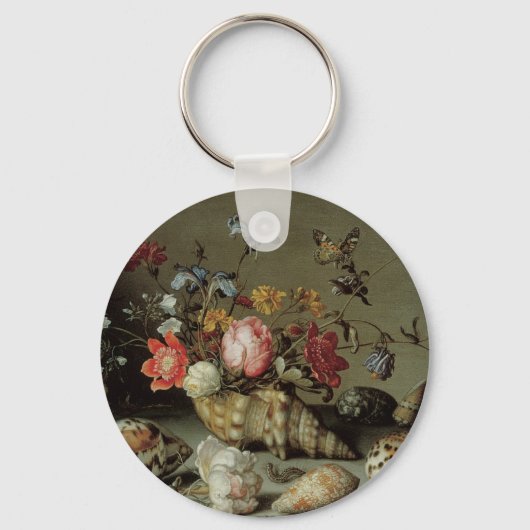 花・貝殻・昆虫バルタサール・ファン・デル・アスト キーホルダー (正面)