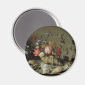 花・貝殻・昆虫バルタサール・ファン・デル・アスト マグネット (正面/裏面)