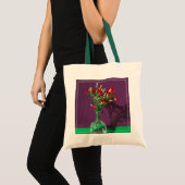 花 |赤い花束 トートバッグ (正面(商品))