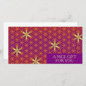 花 – 赤い金ゴールド模様 (正面/裏面)