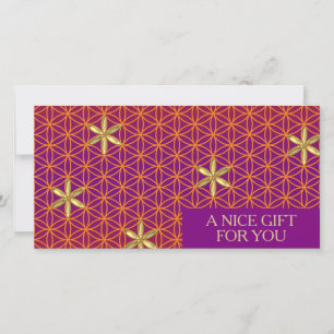 花 – 赤い金ゴールド模様