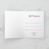 花 – 赤い金ゴールド模様 カード (内部)