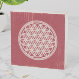 花 – 赤 –  ウッドボックスサイン