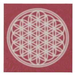 花 – 赤 –  フェイクキャンバスプリント