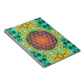 花 – 金ゴールド – フラクタル2 ノートブック (右側)