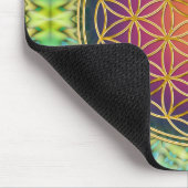 花 – 金ゴールド – フラクタル2 マウスパッド (コーナー)