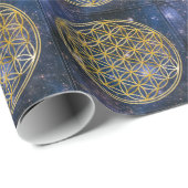 花 – 銀河系 ラッピングペーパー (ロールコーナー)