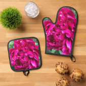 花 鍋つかみ&鍋敷きセット (トップダウン)