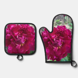 花 鍋つかみ&鍋敷きセット