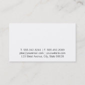 花 |閉じる 名刺 (裏面)