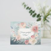 花（青） ポストカード (スタンド正面)