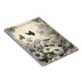 花、鳥と蝶の年齢の高い紙(3) ノートブック (右側)