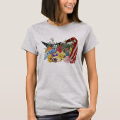 花 鳥 旗 Tシャツ (正面)