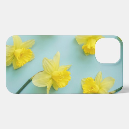 花 |黄色の水仙 iPhoneケース (裏面横)