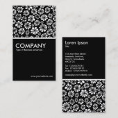 花 – 黒 名刺 (正面/裏面)