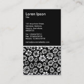 花 – 黒 名刺 (裏面)