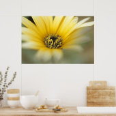 花#1黄デイジー ポスター (キッチン)